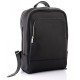Черный мужской вместительный кожаный рюкзак Newery N1003FA