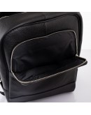 Фотография Черный мужской вместительный кожаный рюкзак Newery N1003FA