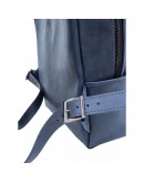Фотография Синий рюкзак из натуральной винтажной кожи Newery N1003KB