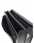 Фотография Черный кожаный мужской портфель на 2 отделения Newery N1587GA