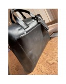 Фотография Черная мужская кожаная деловая сумка Newery N1930NA