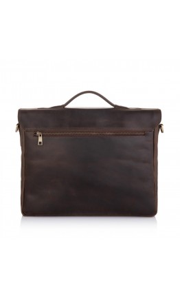 Большая винтажная коричневая сумка на плечо Newery N1960KC