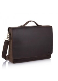 Большая винтажная коричневая сумка на плечо Newery N1960KC