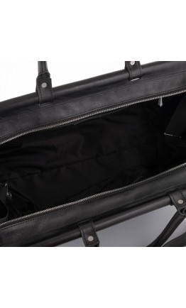 Черная кожаная дорожная сумка, для командировок Newery N1973GA