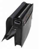 Фотография Черная мужская кожаная сумка на плечо Newery N1990GA
