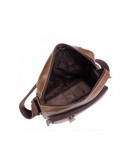 Фотография Кожаная коричневая мужская сумка на плечо Tiding Bag N2-9003B