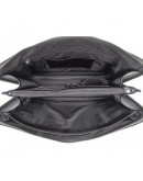 Фотография Женская кожаная черная сумка для ноутбука Newery N2022GA