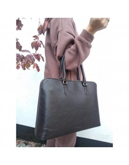 Женская кожаная сумка для ноутбука Newery N2022GC