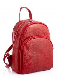 Женский рюкзак из натуральной кожи красного цвета Newery N3061CRR