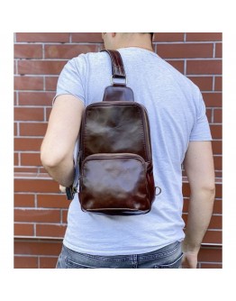 Слинг - сумка на плечо коричневая Newery N41719GX