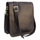 Темно-коричневая кожаная мужская сумка Newery N4227GC