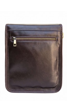 Темно-коричневая кожаная мужская сумка Newery N4227GC