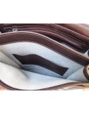 Фотография Темно-коричневая кожаная мужская сумка Newery N4227GC