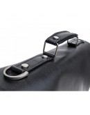 Фотография Кожаный черный вместительный мужской портфель Newery N4572NG