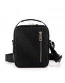 Фотография Кожаная мужская черная сумка на плечо, барсетка Newery N5014GA