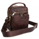 Кожаная мужская коричневая сумка на плечо, барсетка Newery N5014NKC