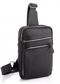 Мужская сумка на плечо черная Newery N6896FA