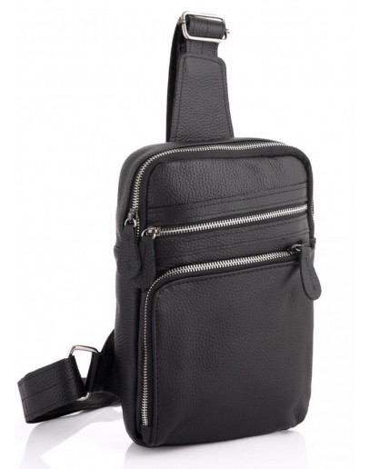 Фотография Мужская сумка на плечо черная Newery N6896FA