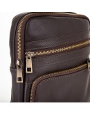 Фотография Мужская сумка на плечо - слинг коричневая Newery N6896GC