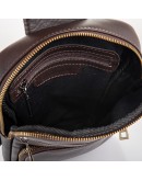 Фотография Мужская сумка на плечо - слинг коричневая Newery N6896GC