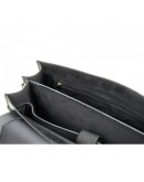 Фотография Черный мужской кожаный солидный рюкзак Newery N7164GA
