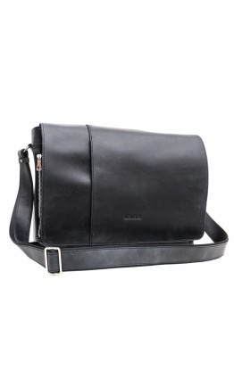 Большая винтажная черная сумка на плечо Newery N8128KA
