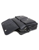 Фотография Черный мужской портфель в натуральной коже флотар Newery N9523FA