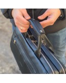Фотография Кожаный черный мужской портфель Newery N9523GA