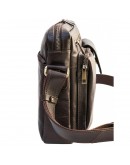 Фотография Мужская коричневая сумка формата А4 Newery N9812GC