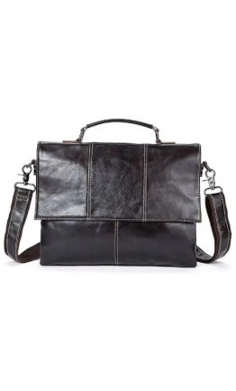 Мужская коричневая кожаная сумка Vintage 14854