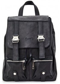 Черный небольшой кожаный рюкзак Tarwa FA-3016-4lx