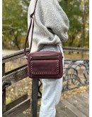 Фотография Женская кожаная бордовая сумка 331129W-SGE