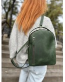 Фотография Кожаный женский зеленый рюкзак 67997701W-SGE