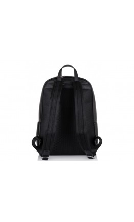 Рюкзак кожаный черный Tiding Bag NM11-7523A