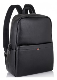 Мужской кожаный черный рюкзак NM11-7534A