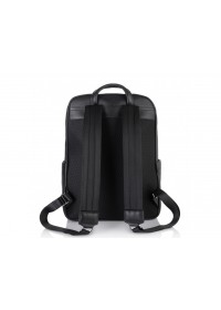 Кожаный черный мужской рюкзак NM18-001A