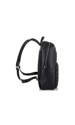 Черный рюкзак из натуральной кожи Tiding Bag NM18-003A
