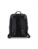 Фотография Черный рюкзак из натуральной кожи Tiding Bag NM18-003A