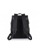 Фотография Мужской рюкзак кожаный черный Tiding Bag NM18-004A
