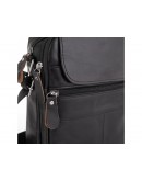 Фотография Черная мужская кожаная сумка на плечо NM20-6021A