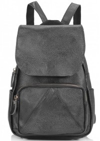 Женский кожаный черный рюкзак Riche NM20-W1031A