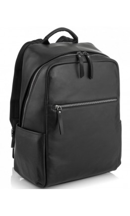 Черный кожаный рюкзак Tiding Bag NM29-2679BA