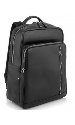 Черный мужской кожаный рюкзак Tiding Bag NM29-5073BA