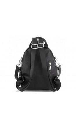 Кожаный женский черный рюкзак Olivia Leather NWBP27-003A