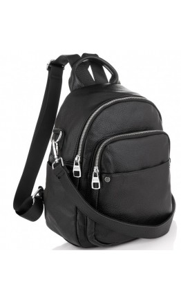 Кожаный женский черный рюкзак Olivia Leather NWBP27-003A