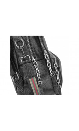 Черный женский кожаный рюкзачек Olivia Leather NWBP27-5530-1A