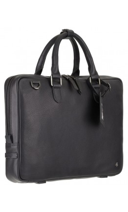 Мужская черная деловая сумка для документов Visconti PLT10 Royce 13 (Black)