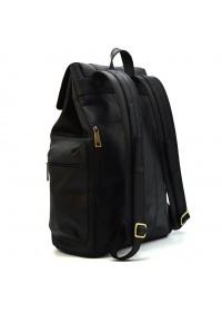Большой черный кожаный мужской рюкзак Tarwa RA-0010-4lx