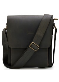 Коричневая винтажная кожаная сумка на плечо Tarwa RC-3027-3md