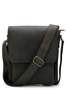 Коричневая винтажная кожаная сумка на плечо Tarwa RC-3027-3md